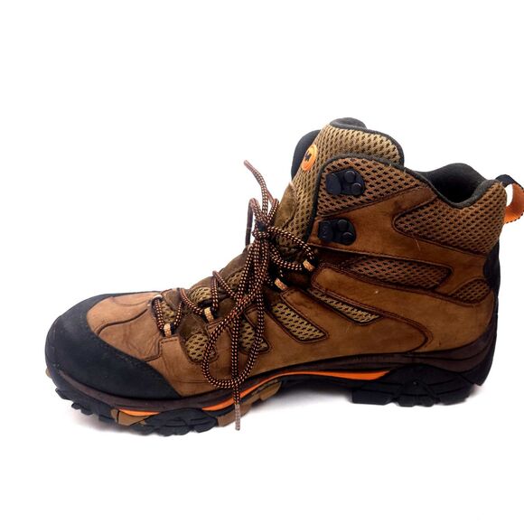 Merrell Men’s Moab Peak Ventilator Mid Waterproof Hiking Shoes Black 14 main image 4